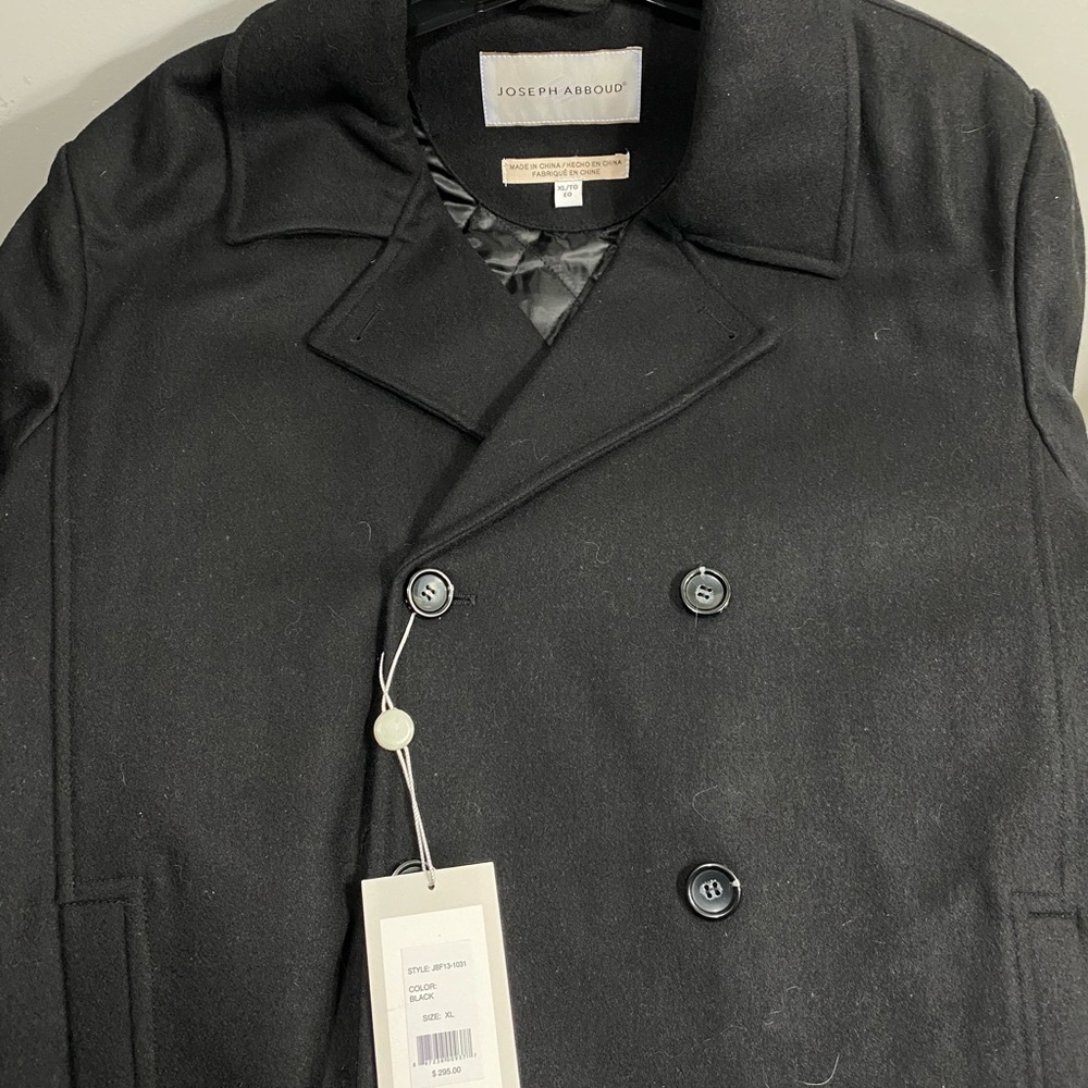 NWT Joseph Abboud double breasted Pea coat xl